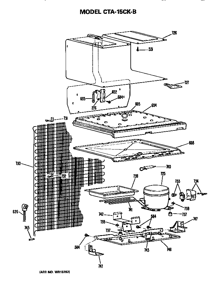 Hotpoint CTA15CKBLWH unit parts diagram