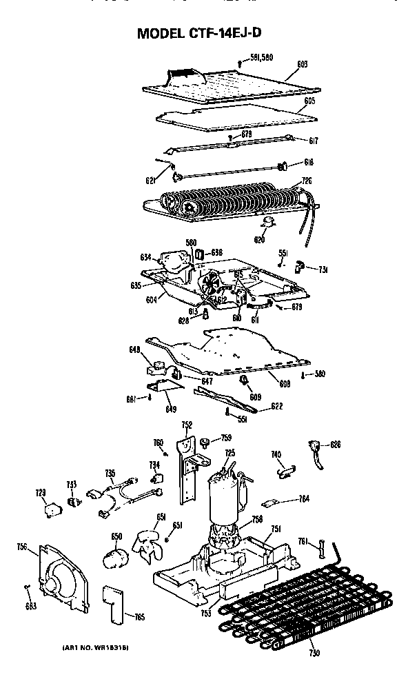 Hotpoint CTF14EJD unit parts diagram