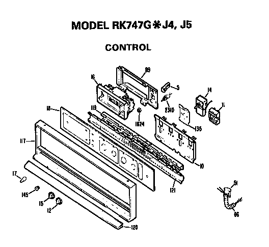 Hotpoint RK747G*J4 control diagram