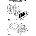 Hotpoint RGB746GEJ4 door assembly diagram