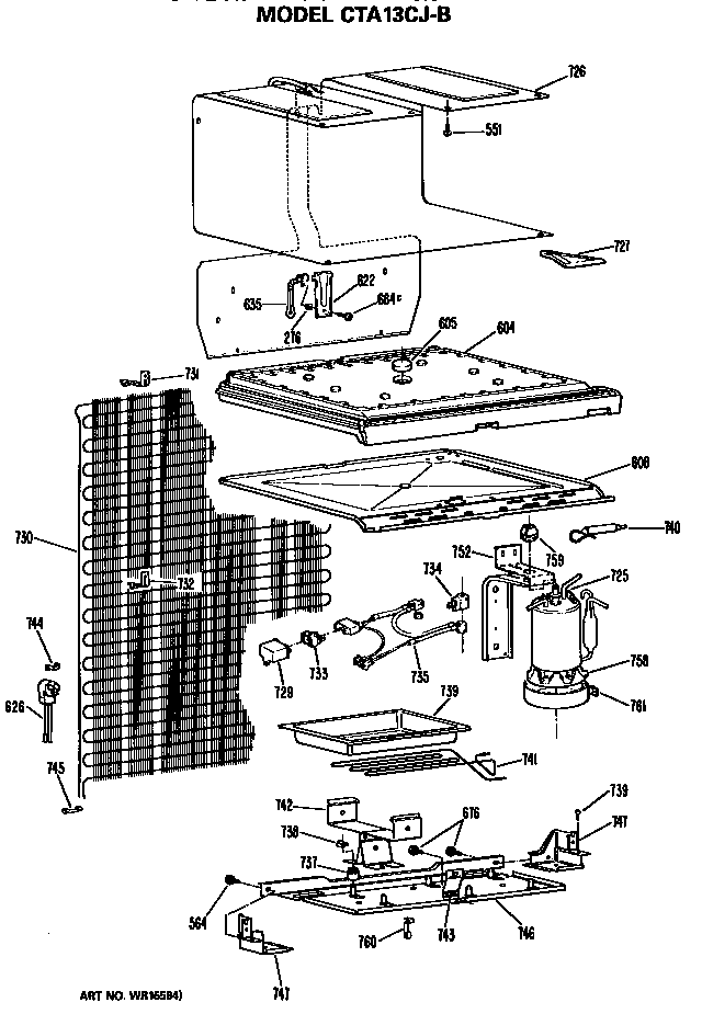 Hotpoint CTA13CJBLAD unit parts diagram