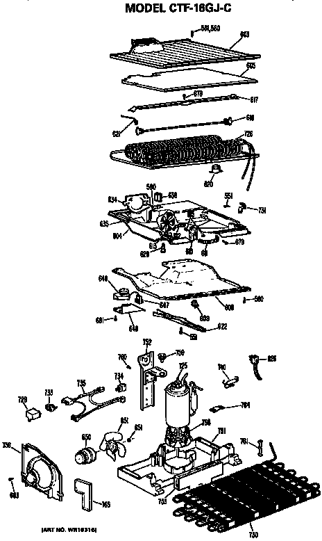 Hotpoint CTF16GJC unit parts diagram