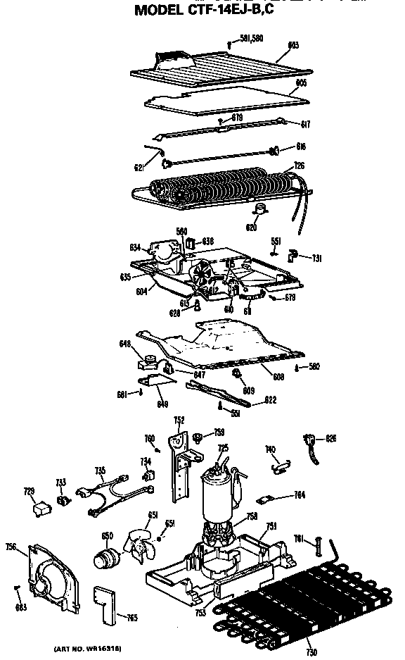 Hotpoint CTF14EJB unit parts diagram