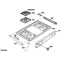 Hotpoint RGH846GEJ5 cooktop diagram
