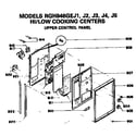Hotpoint RGH846GEJ5 upper control panel diagram