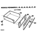 Hotpoint RGH946GEJ6 utility drawer diagram