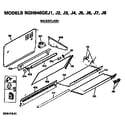 Hotpoint RGH946GEJ6 backsplash diagram