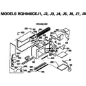 Hotpoint RGH946GEJ6 upper basic body diagram