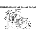 Hotpoint RGH946GEJ6 upper control panel diagram