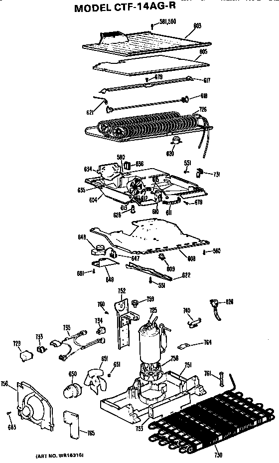 Hotpoint CTF14AGRL unit parts diagram