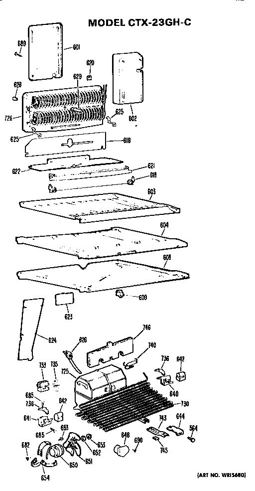 Hotpoint CTX23GHC unit parts diagram