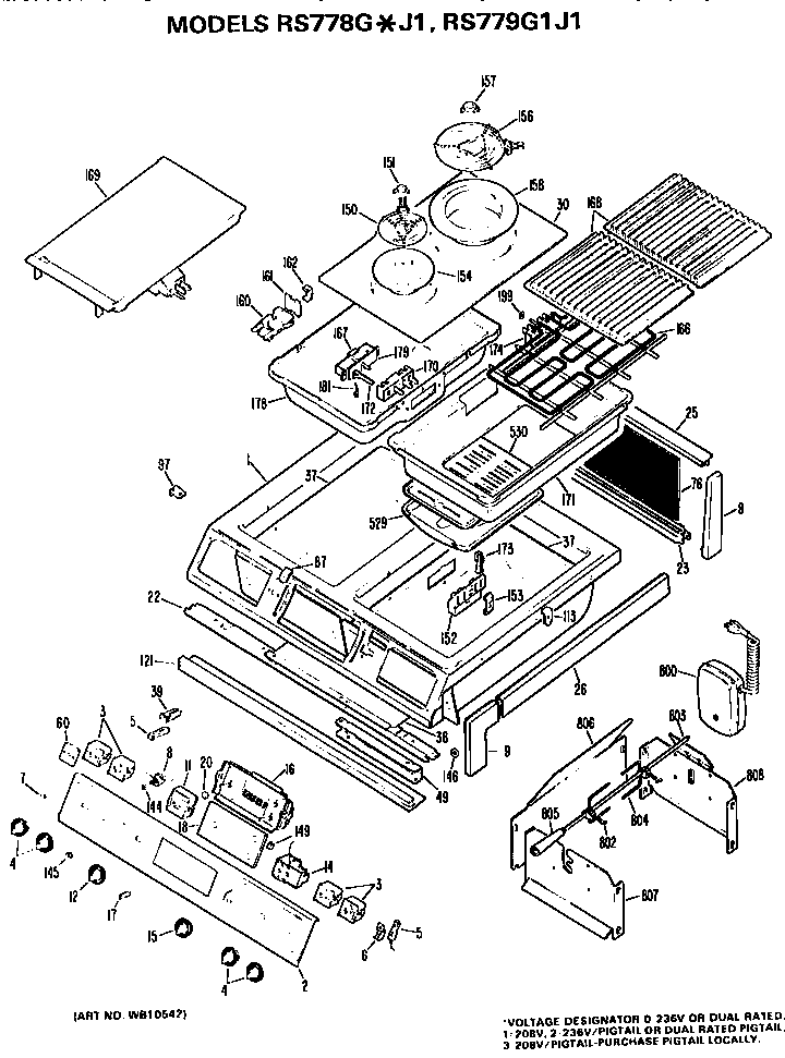 Hotpoint RS778G*J1 cooktop and control diagram