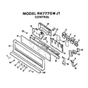 Hotpoint RK777G*J1 control diagram