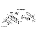 Hotpoint DLL2650BGL backsplash for dll6850bgl only diagram
