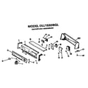 Hotpoint DLL2650BGL backsplash for dll1550bgl only diagram