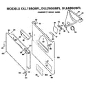 Hotpoint DLL6850BFL cabinet front diagram