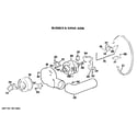 Hotpoint DLL6850BFL blower and drive assembly diagram