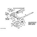 Hotpoint DLL6850BFL gas valve and burner assembly diagram