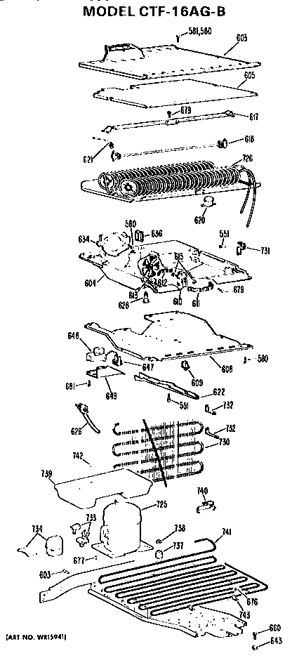 Hotpoint CTF16AGB unit parts diagram
