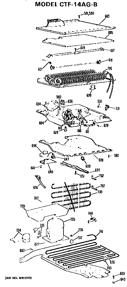 Hotpoint CTF14AGB unit parts diagram