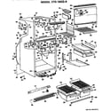 Hotpoint CTX18GGB cabinet parts diagram