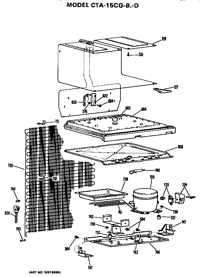 Hotpoint CTA15CGDRAD unit parts diagram