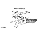 Hotpoint DLL2650BEL gas valve and burner assembly diagram