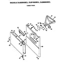 Hotpoint DLB6850BCL cabinet front diagram