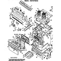 Hotpoint RB737*D3 main body/cooktop/controls diagram