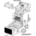 Hotpoint RB525G*F1 main body/cooktop/controls diagram