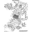 Hotpoint RB536*F3 main body/cooktop/controls diagram