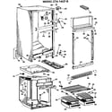 Hotpoint CTA14CFB cabinet parts diagram