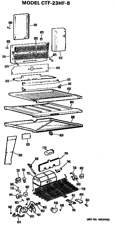 GE TBC21JASNRAD unit parts diagram