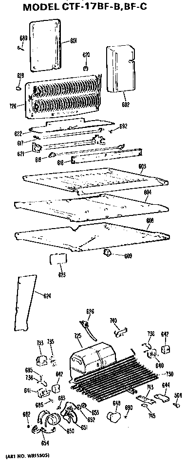 GE TBE16JASDRWH unit parts diagram