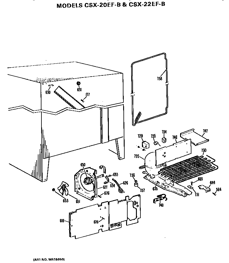 GE TBE16JASFRHA unit parts diagram