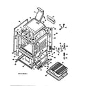 GE JGBS17GER3 cabinet assembly diagram