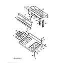 GE JGBS17GER3 backsplash assembly diagram