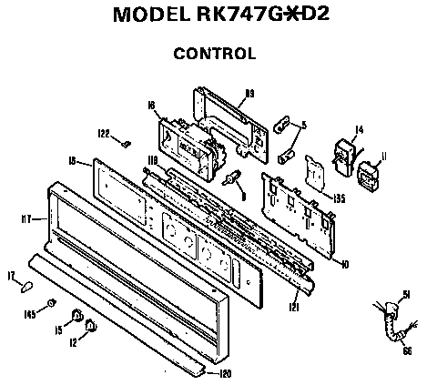 GE JP345S1WG controls diagram