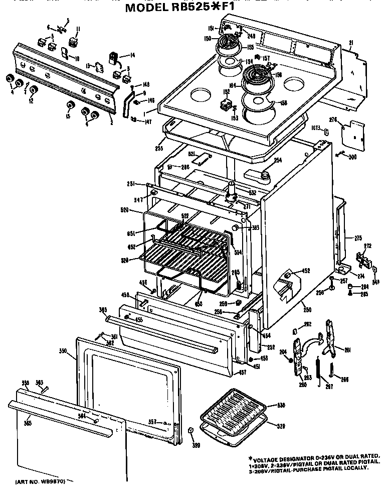 Hotpoint RB525*F1 null diagram
