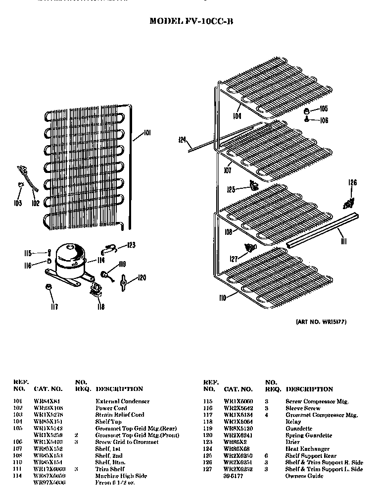 Hotpoint FV10CCB unit parts diagram