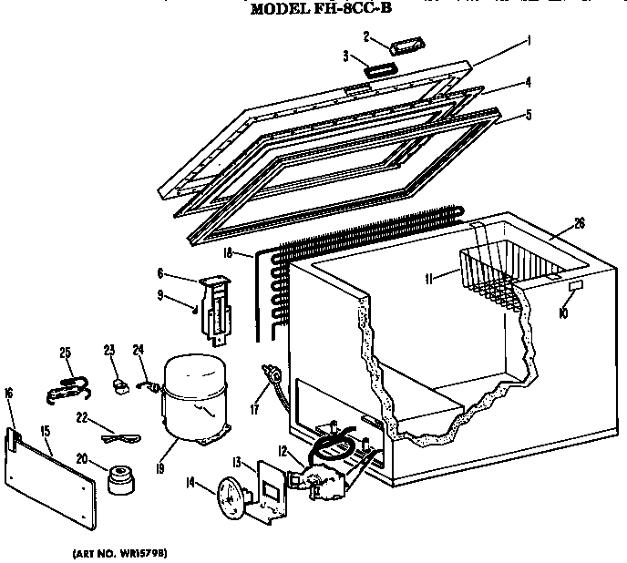 Hotpoint FH8CCB cabinet diagram