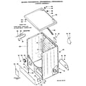 GE DDG9280DAL cabinet assembly diagram