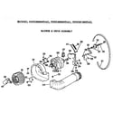 GE DDG9280DAL blower and drive assembly diagram