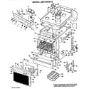 GE JBS16G*F2 main body/cooktop/controls diagram