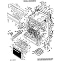 GE DDG8589RCM main body/cooktop/controls diagram