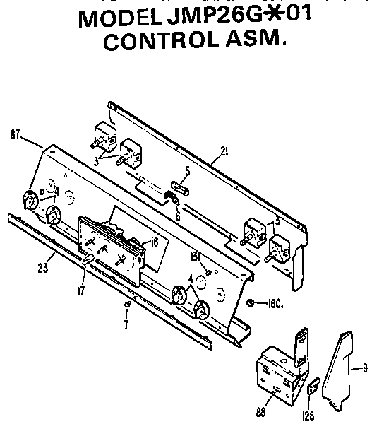 GE JMP26G*01 controls diagram
