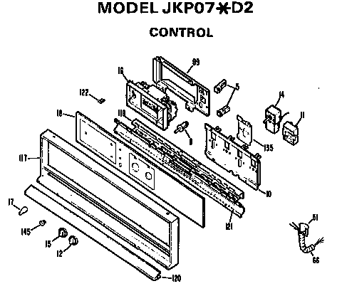 GE JKP07*D2 controls diagram
