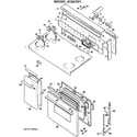 GE JCS5701 cooktop/controls/door diagram