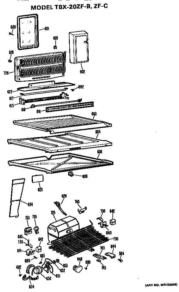 GE TBX20ZFC unit parts diagram