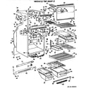 GE TBF20DFC cabinet parts diagram